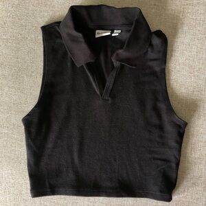 Aritzia Cropped Polo Tank